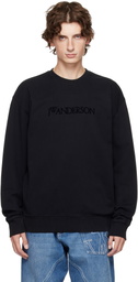JW Anderson Black Logo Embroidery Sweatshirt