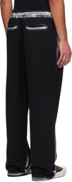 Juun.J Black Painter Dyed Sweatpants