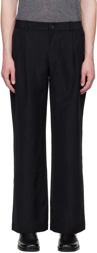 Photo: N.Hoolywood Black Tucked Trousers
