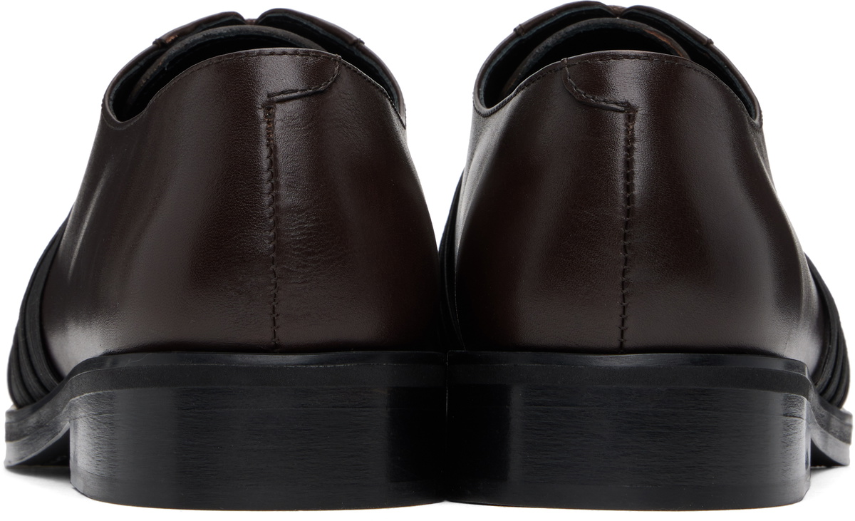 Stefan Cooke Brown Elastic Biker Oxfords Stefan Cooke