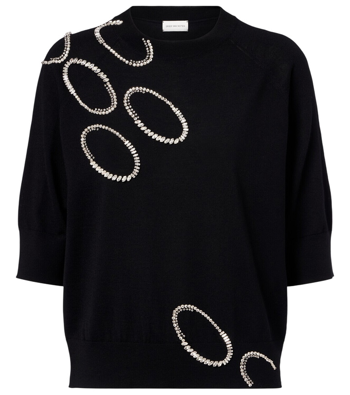 Photo: Dries Van Noten Embellished wool sweater