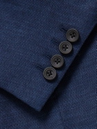 Kingsman - Wool, Linen and Silk-Blend Hopsack Blazer - Blue