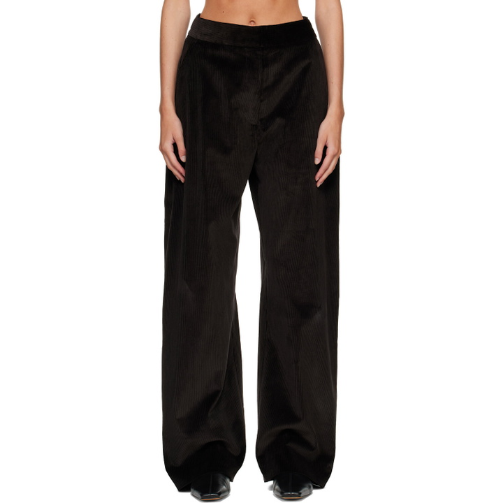 Photo: Studio Nicholson Brown Grange Corduroy Wide Leg Trousers