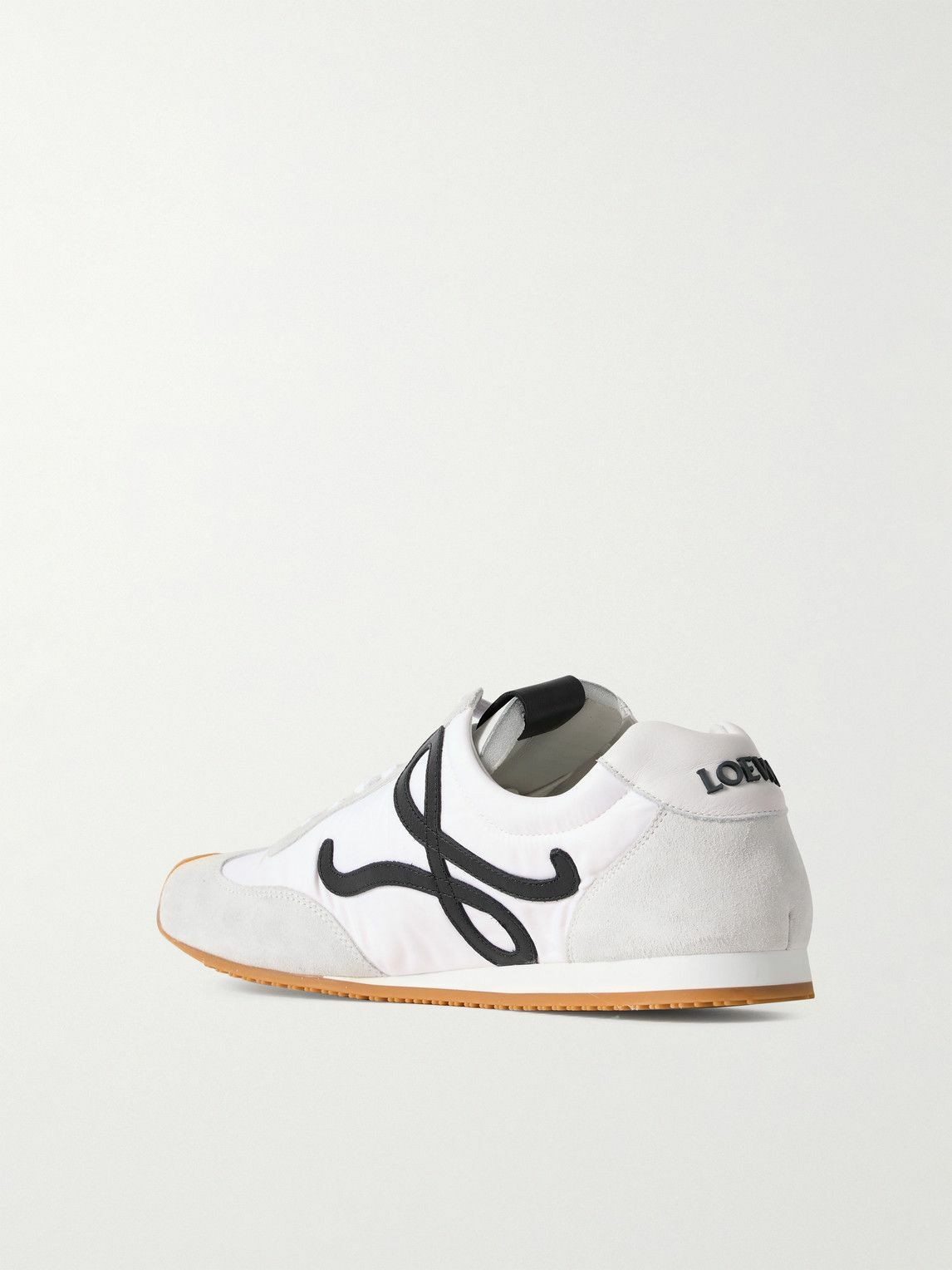LOEWE - Ballet Runner 2.0 Logo-Appliquéd Shell, Suede and Leather Sneakers - White