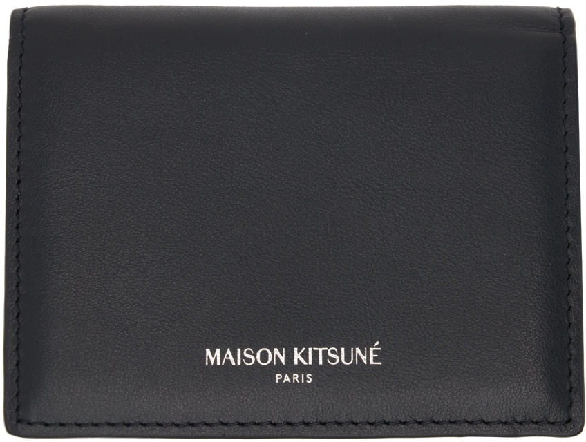 Photo: Maison Kitsuné Black Trifold Wallet