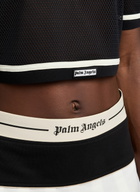 Palm Angels Logo Mesh Cropped Top