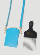 Afro Comb with Case in Blue