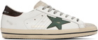 Golden Goose White & Gray Super Star Classic Sneakers