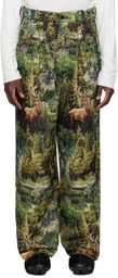 Bless Green Ultrawidepleated Trousers