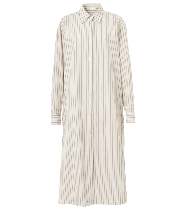 Photo: The Row Chihiro striped cotton shirt dress