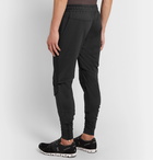 On - Slim-Fit Tapered Ripstop and Tech-Jersey Sweatpants - Black