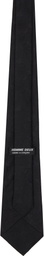 Comme des Garçons Homme Deux Black Jacquard Tie