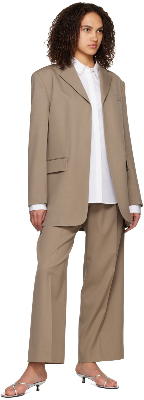 Teurn Studios SSENSE Exclusive Beige Trousers