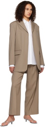 Teurn Studios SSENSE Exclusive Beige Trousers