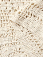 BODE - Crocheted Cotton Shirt - Neutrals