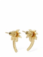 PALM ANGELS Palm Crystal & Brass Clip-on Earrings