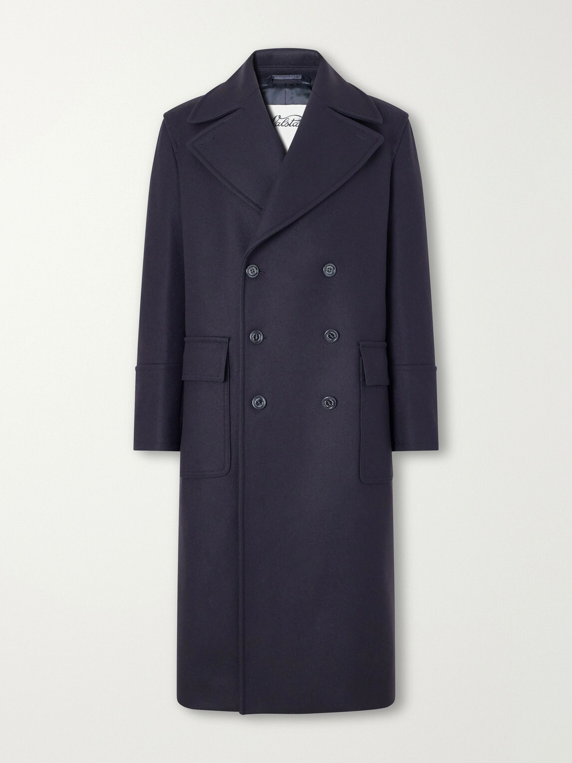 Valstar - Clifford Double-Breasted Wool-Blend Felt Coat - Blue