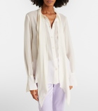 Nina Ricci Scarf-detail silk blouse