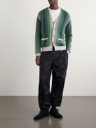 Beams Plus - Striped Cotton Cardigan - Green