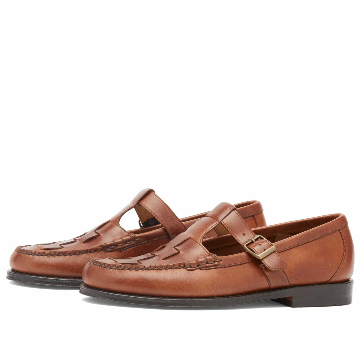 Bass Weejuns Men's Fisherman in Mid Brown Leather