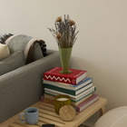 HAY Conical Vase - Small in Light Green/Dark Lime 