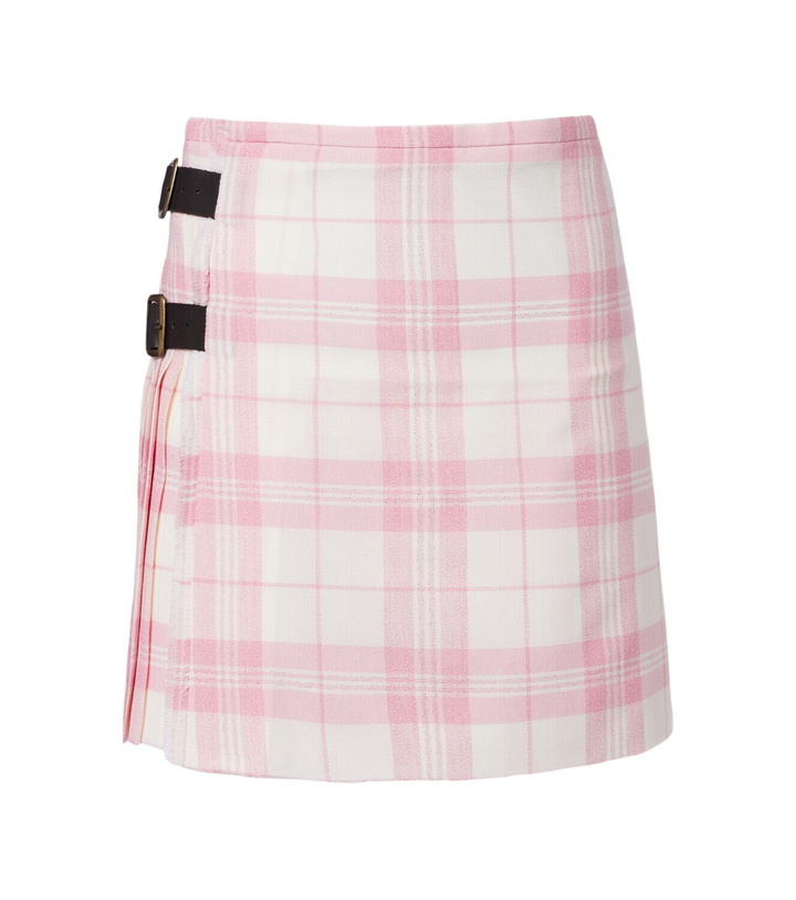 Photo: Vivienne Westwood Plaid wool-blend miniskirt