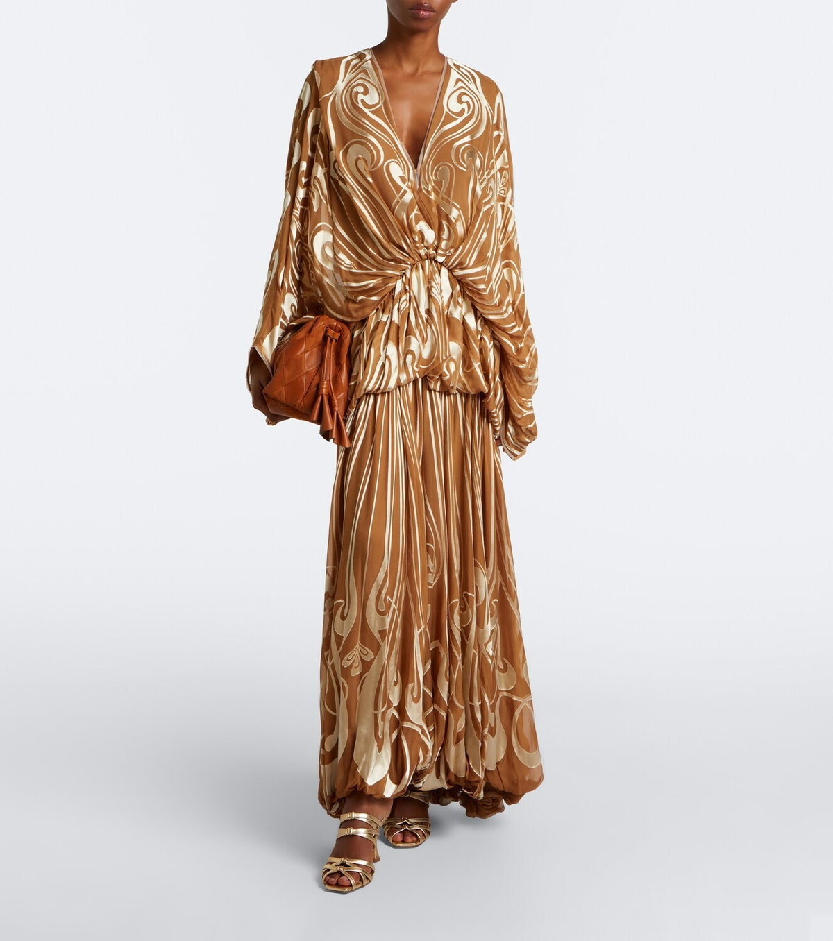 Zimmermann Momentum Burnout Bubble printed silk gown