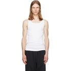 SKIMS Three-Pack White SKIMS Cotton Rib Tank Tops