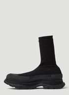 Tread Slick Sock Boots in Black