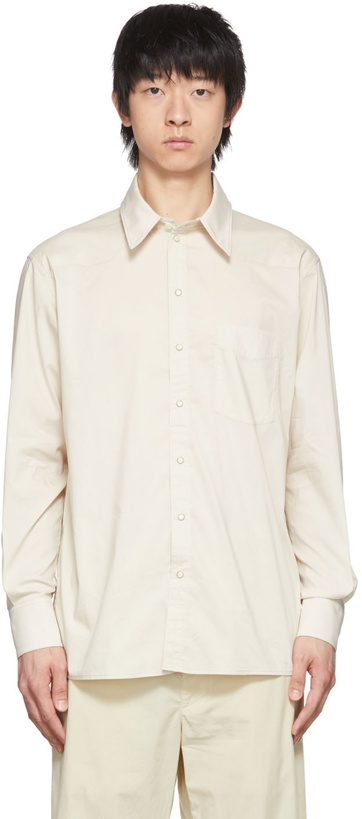 Photo: Lemaire Beige Gabardine Shirt