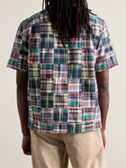 Alex Mill - Convertible-Collar Patchwork Checked Cotton-Madras Shirt - Multi