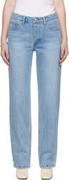 R2W Blue Hatty Tapered Jeans