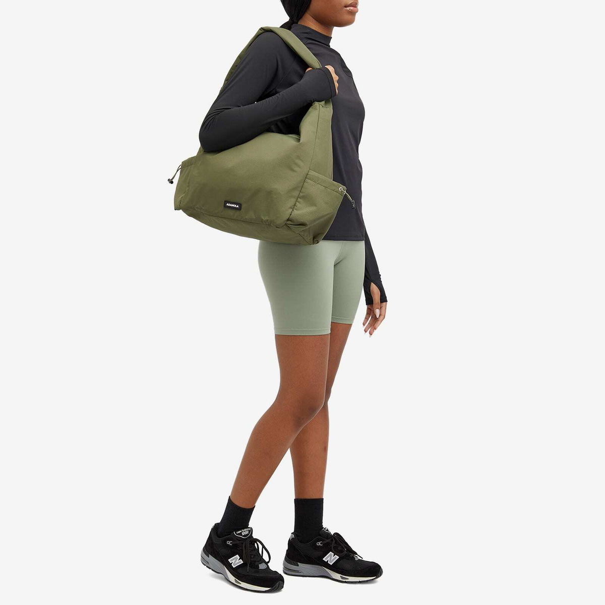 Adanola Women's Toggle Shoulder Bag in Khaki