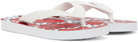 tao White & Red Graphic Flip Flops