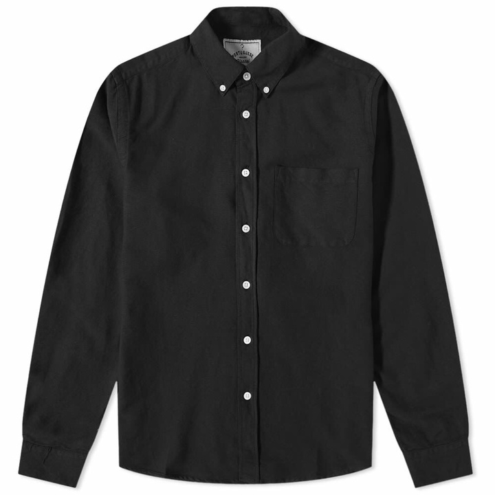 Photo: Portuguese Flannel Men's Belavista Button Down Oxford Shirt in Black