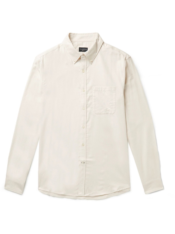 Photo: Club Monaco - Button-Down Collar Cotton-Flannel Shirt - Neutrals