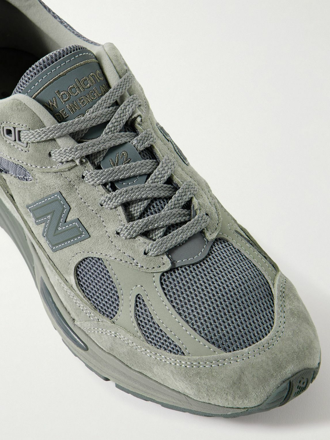 New Balance - thisisneverthat 991v2 Leather-Trimmed Suede