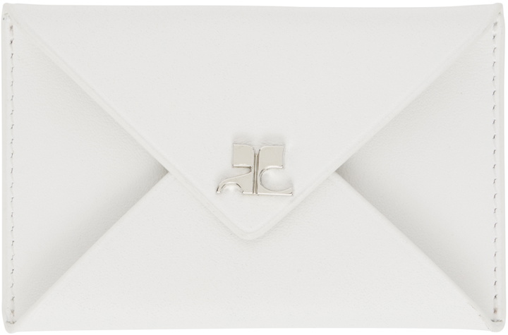 Photo: Courrèges White Envelope Card Holder