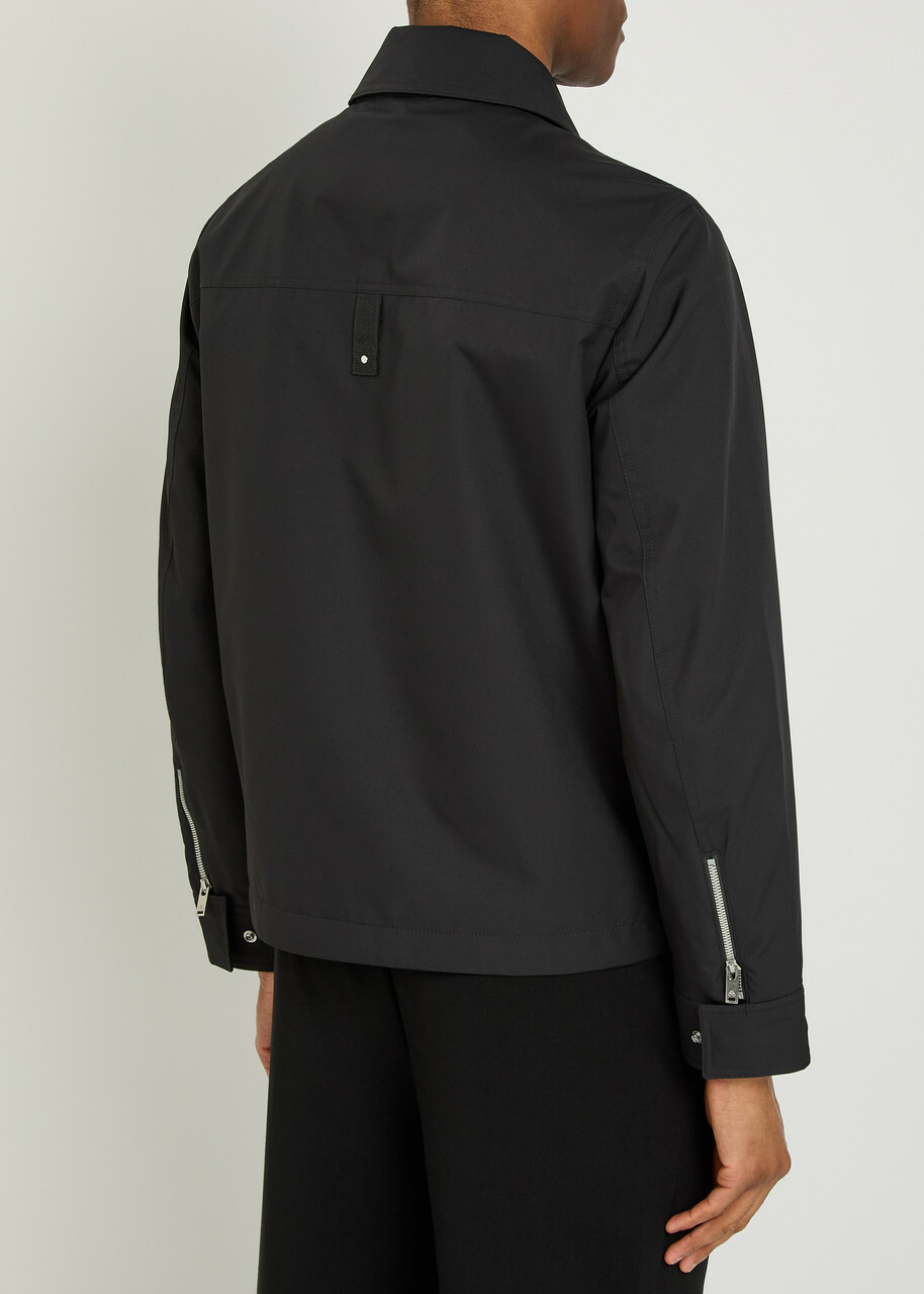 Moose Knuckles Jacques Logo Woven Jacket Black