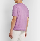 Massimo Alba - Panarea Watercolour-Dyed Cotton-Jersey T-Shirt - Pink