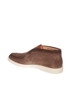 Santoni Detroit Brown Loafer