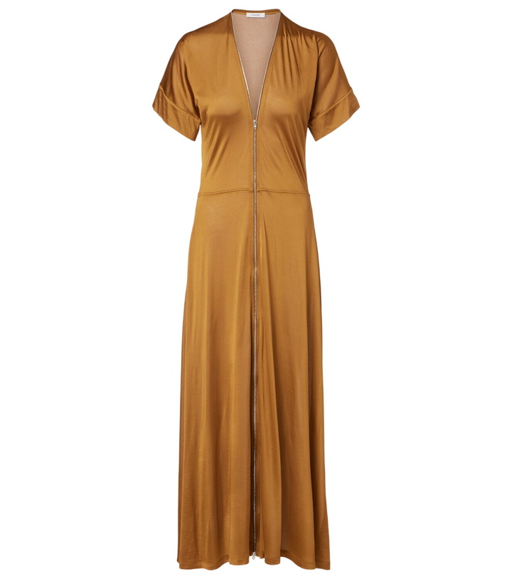jersey midi dress with sleeves ERDEM