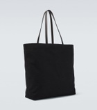 The Row Tori leather-trimmed canvas tote bag