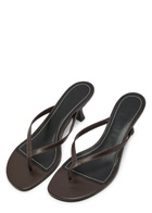 Staud Freja 60 Leather Mules Brown