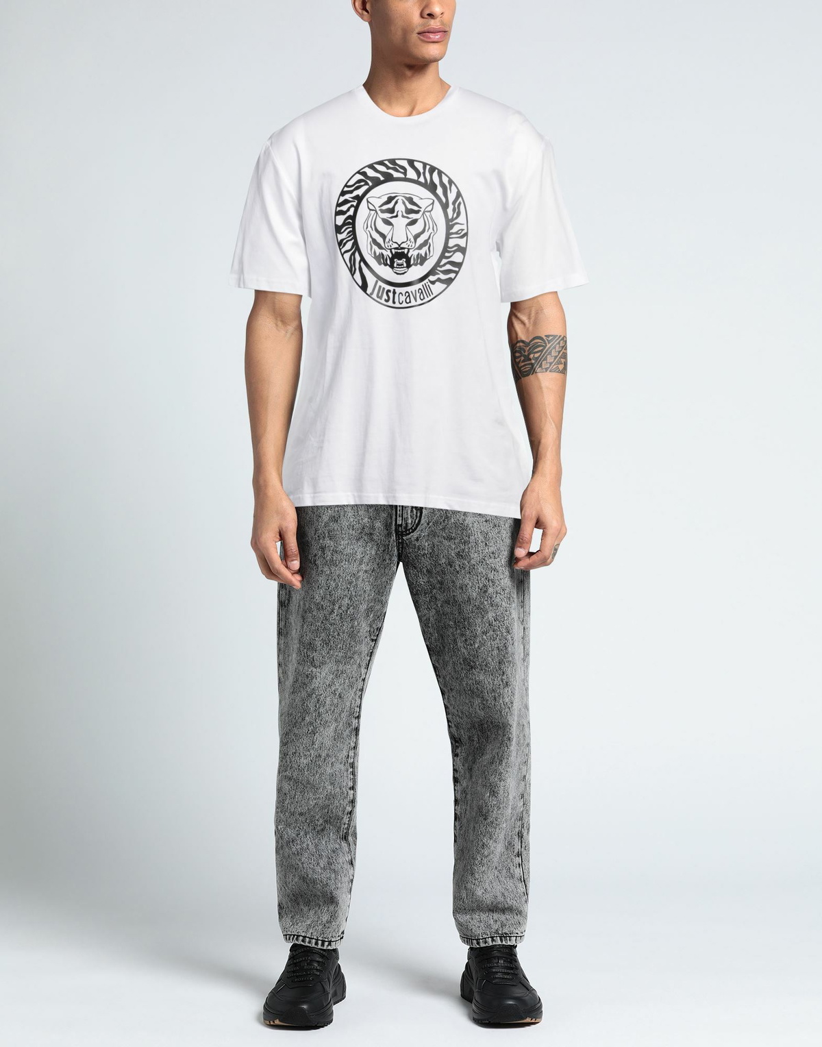 Just Cavalli Mens T-shirt in White