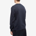 Moncler Men's Trademark Logo Crew Sweat in Navy