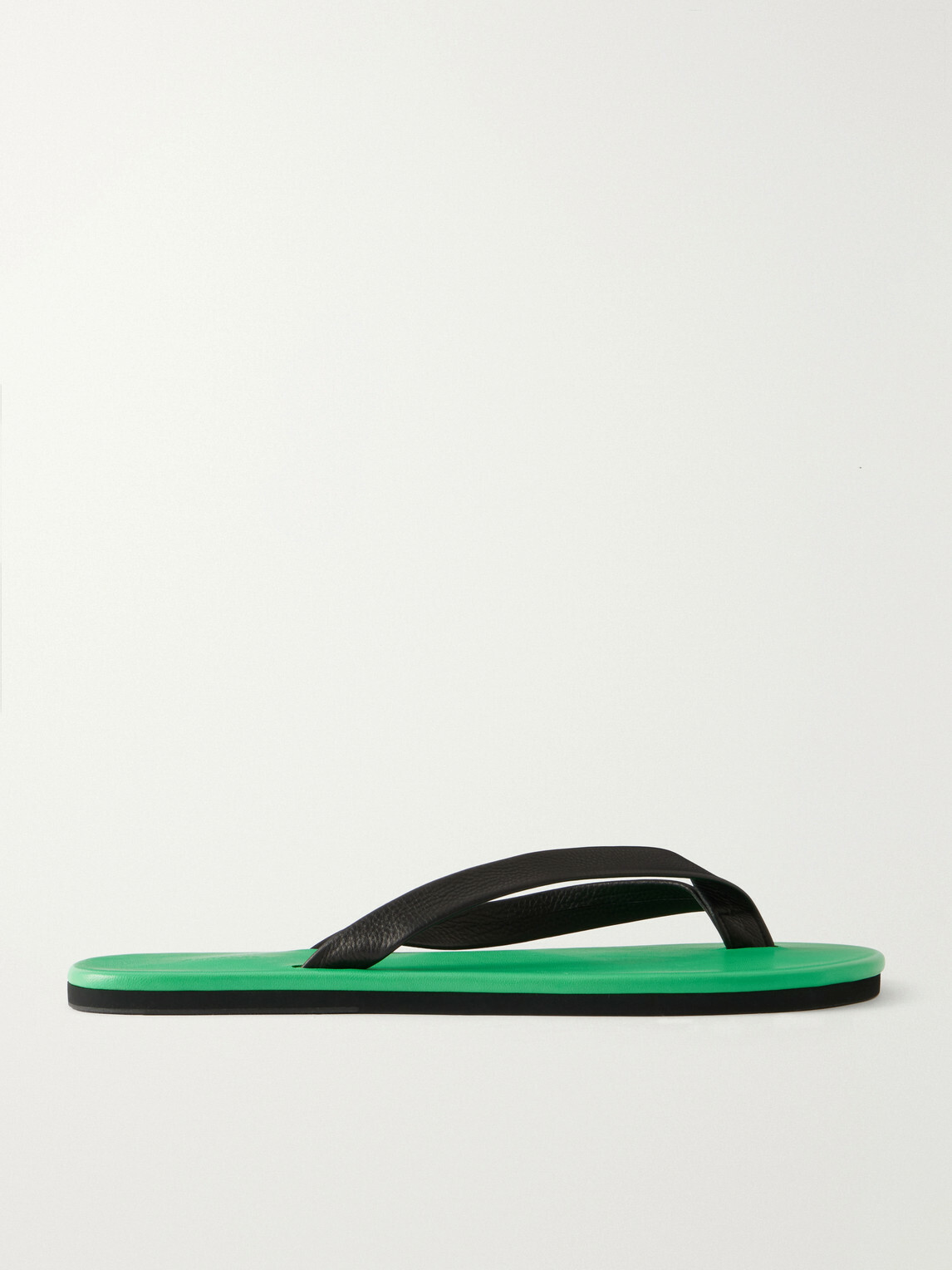Auralee - Leather Flip-Flops - Green