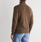 Loro Piana - Mélange Baby Cashmere Rollneck Sweater - Brown