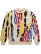 SAINT LAURENT - Jacquard-Knit Sweater - Multi