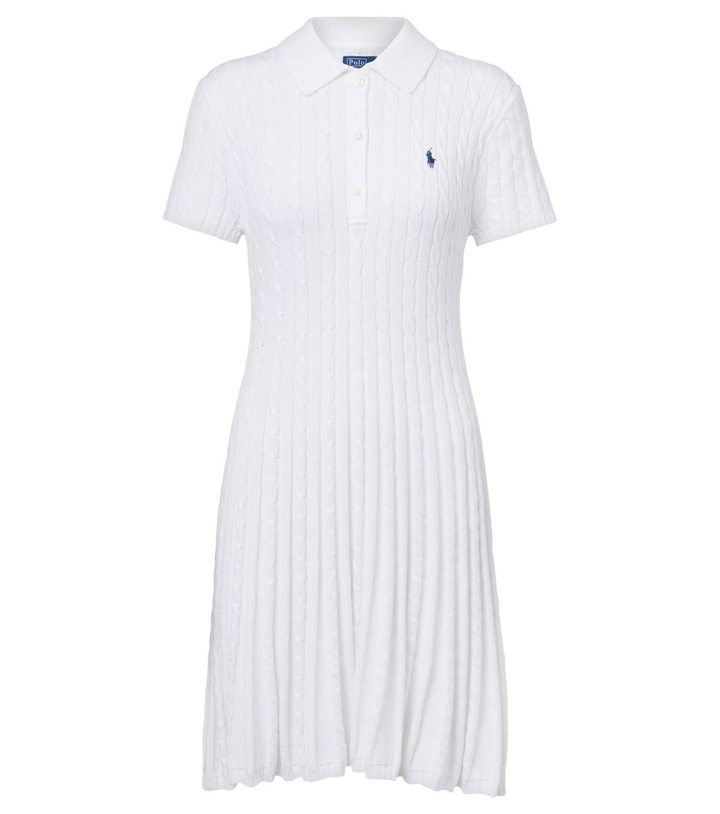 Photo: Polo Ralph Lauren Cable-knit cotton-blend polo dress